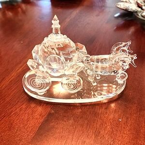 Shannon Crystal Wedding Coach Crystal Sculpture By Godinger Cinderella Fairytale
